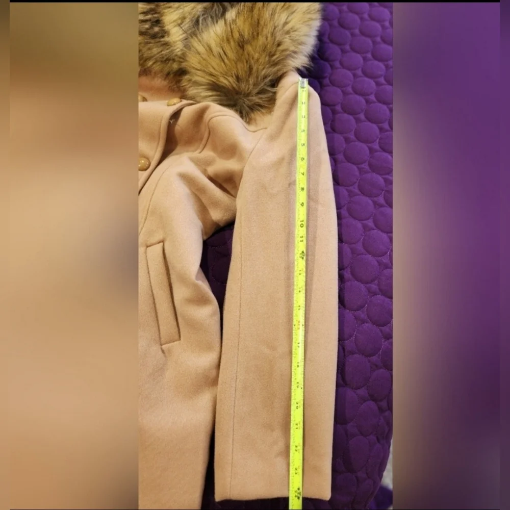 NWT Hearts and Roses 3874 Chrissette Coat/ Detachable Faux Fur Collar Size 14 - Picture 6 of 12